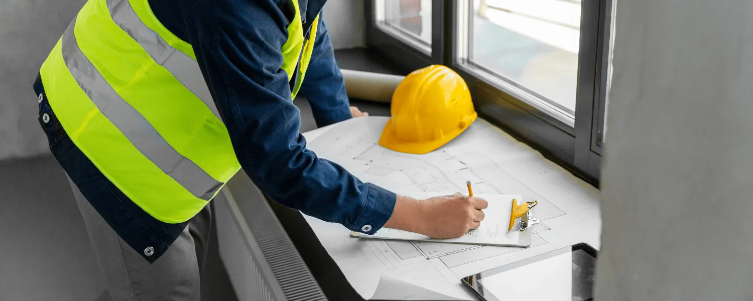 yerinde teknik inceleme sırasında bina kontrolü ve analiz